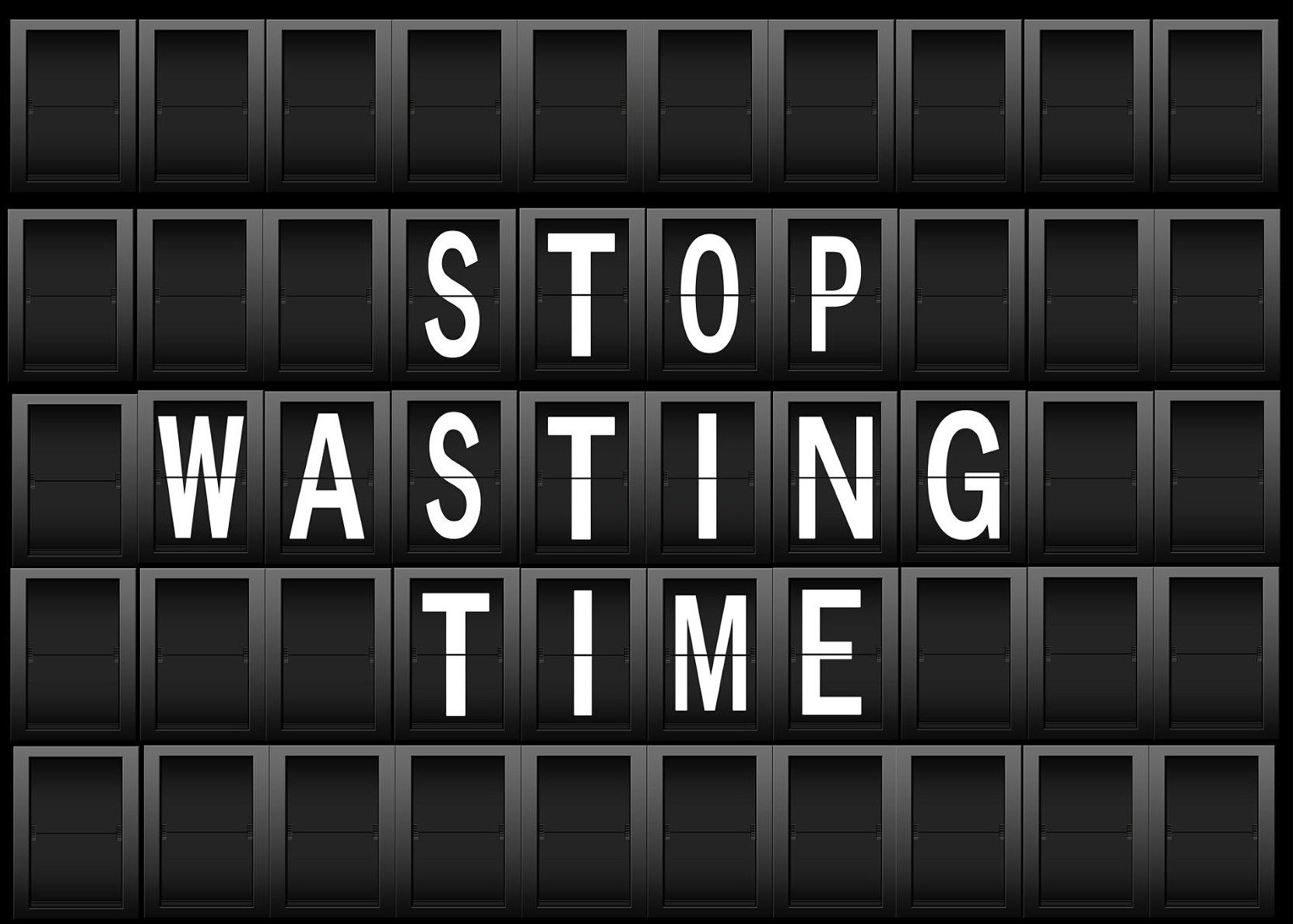 Luchthaven - Stop wasting time - Foto: Geralt (Pixabay)
